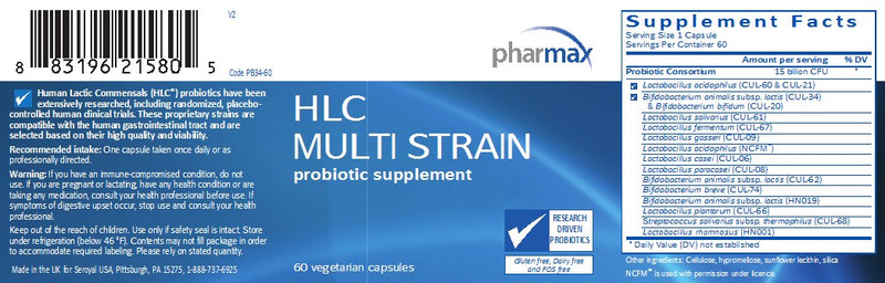 HLC Multistrain (60 caps) by Pharmax