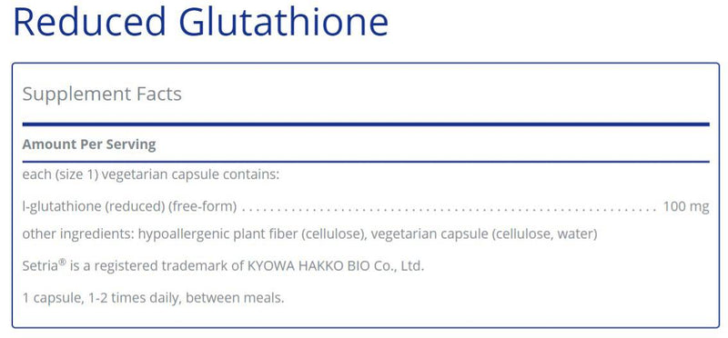 Reduced Glutathione 120&