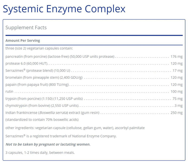 Systemic Enzyme Complex 180&
