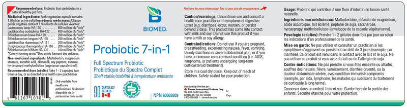 Probiotic 7-in-1 90 capsules by BioMed