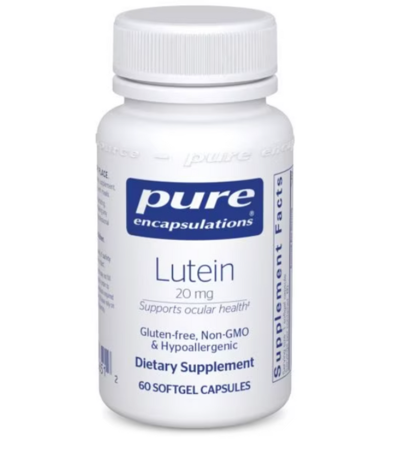 Lutein 20 Mg 60 caps by Pure Encapsulations