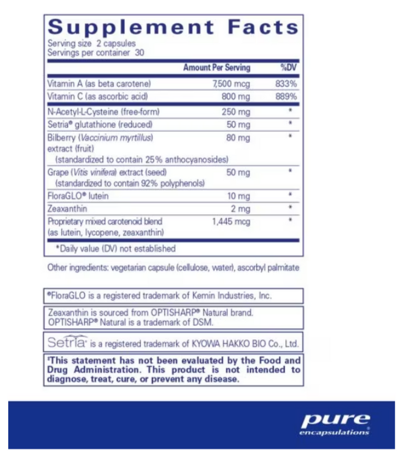 Macular Support Formula* 60 caps by Pure Encapsulations