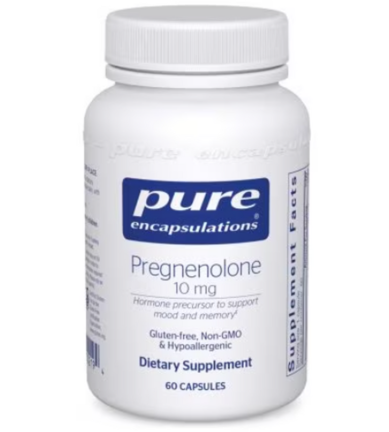 Pregnenolone  10 MG. 60 caps by Pure Encapsulations