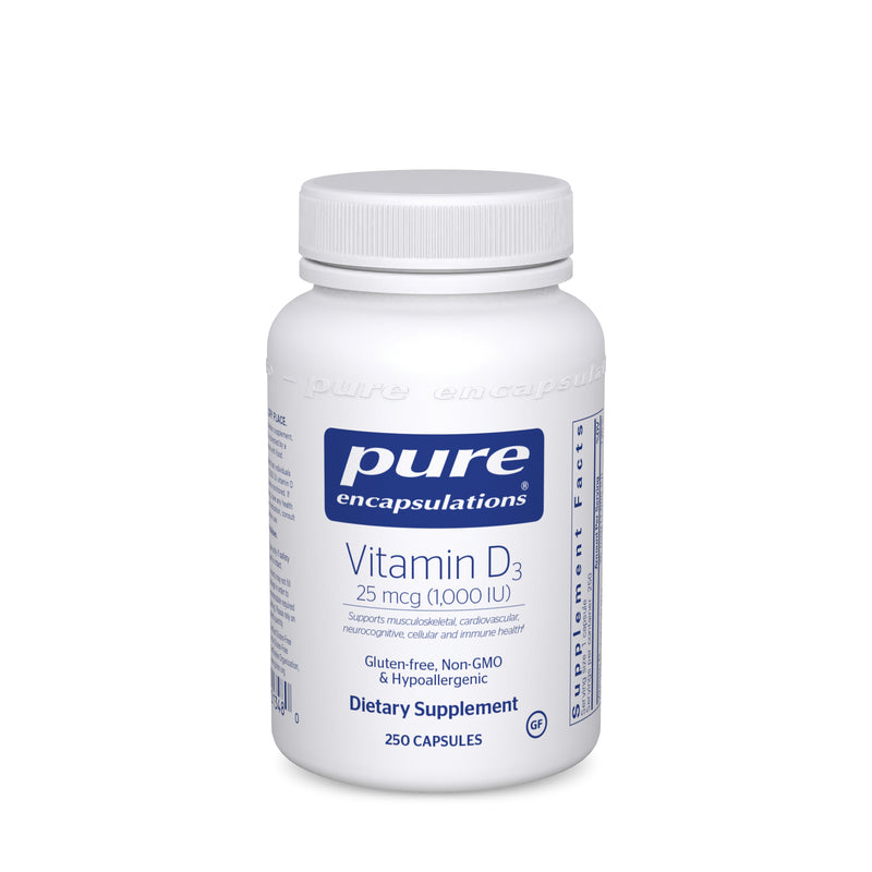 Vitamin D3  25 mcg (1,000 IU) 250&