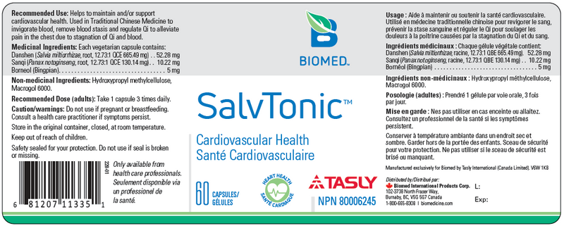 SalvTonic 60 capsules by BioMed