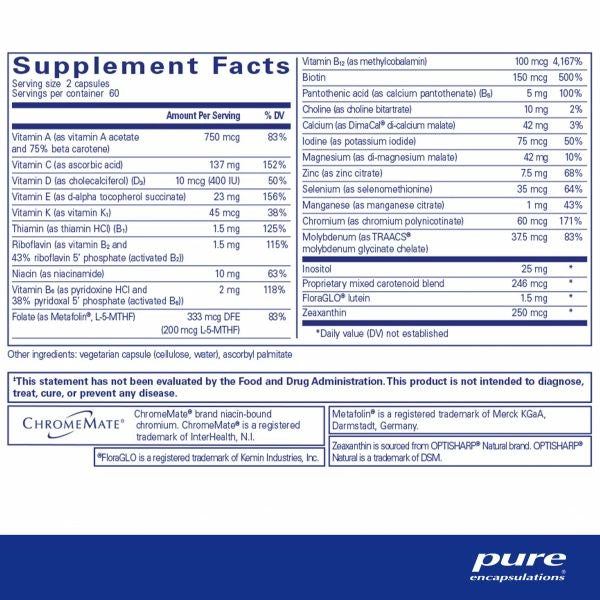 Junior Nutrients 120 caps by Pure Encapsulations