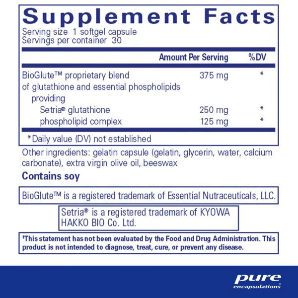 Liposomal Glutathione 30 caps  by Pure Encapsulations