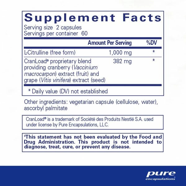 Nitric Oxide Ultra* 120 caps  by Pure Encapsulations