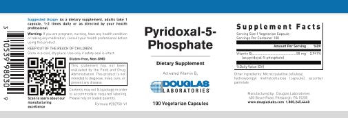 Pyridoxal-5-Phosphate 100 caps by Douglas Labs