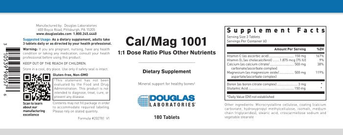 Cal/Mag 1001 180 Tablets by Douglas Labs