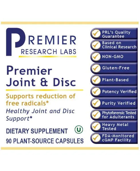 Joint and Disc, Premier (90 caps) By Premier Research Labs