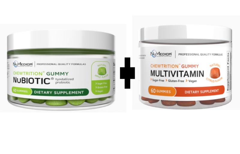 Chewtrition Gummy Duo – NuBiotic & Multivitamin by Numedica