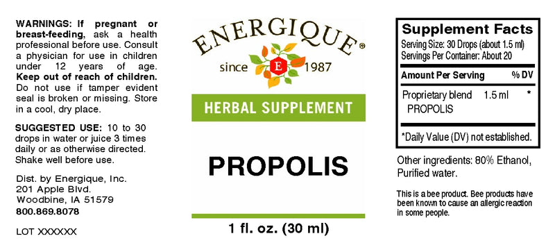 Propolis Liquid Herbal 1 oz by Energique