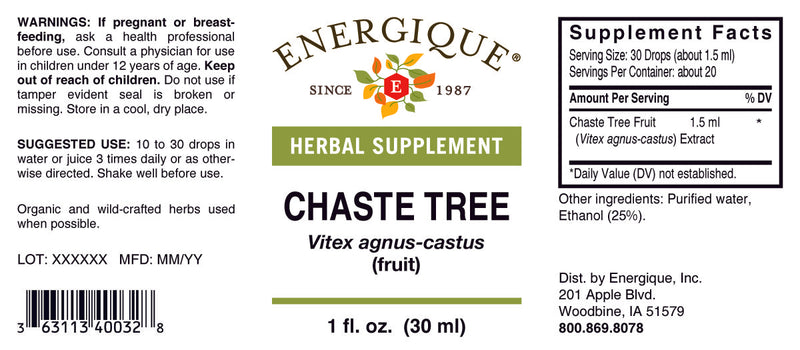 Chaste Tree Berry 1oz by Energique