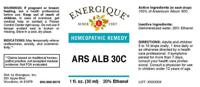 Ars Alb 30C 1oz by Energique