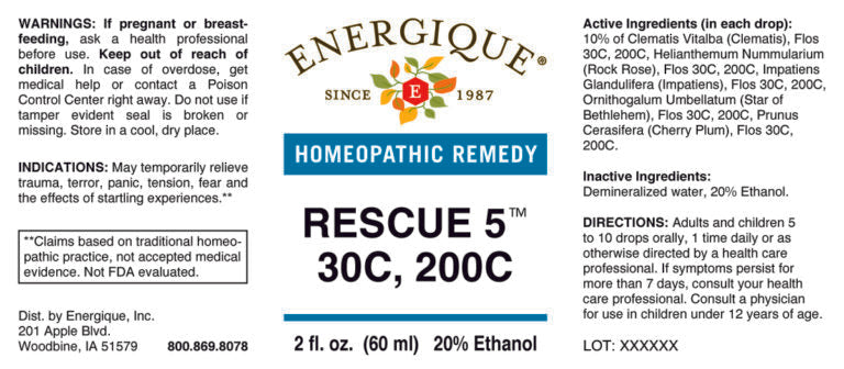 Rescue 5™ 30C-200C 2 oz by Energique (Copy)