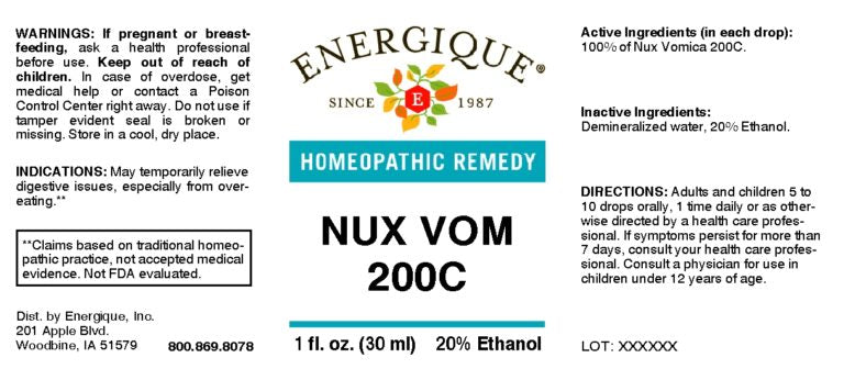 Nux Vom 200C 1 oz by Energique