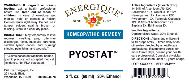 Pyostat 2 oz by Energique