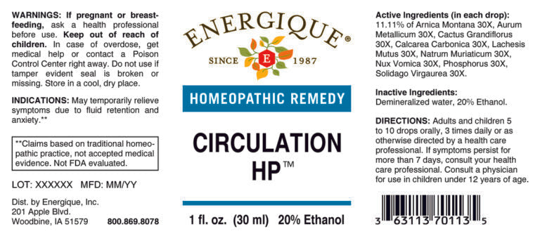 Circulation HP 1 oz by Energique