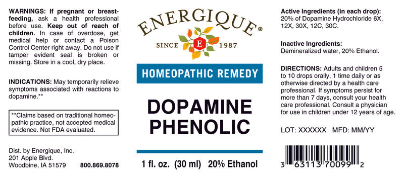 Dopamine Phenolic 1 oz  by Energique