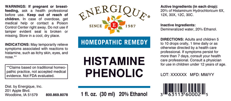 Histamine Phenolic 1 oz by Energique