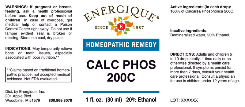 Calc Phos 200C 1oz by Energique