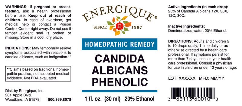Candida Albicans Phenolic 1 ozby Energique