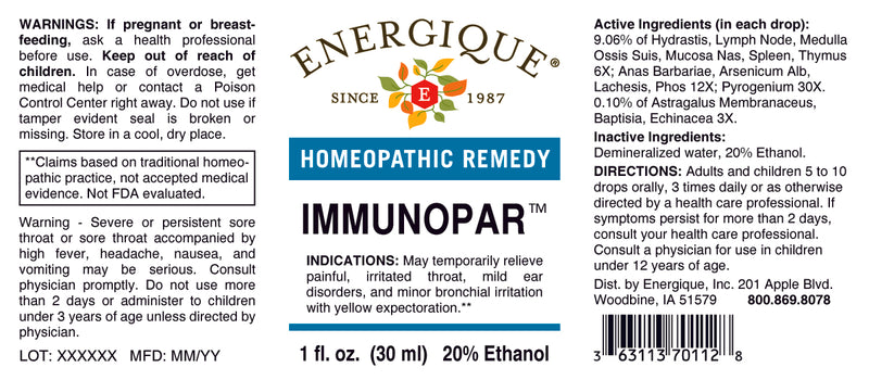 Immunopar 1 oz by Energique