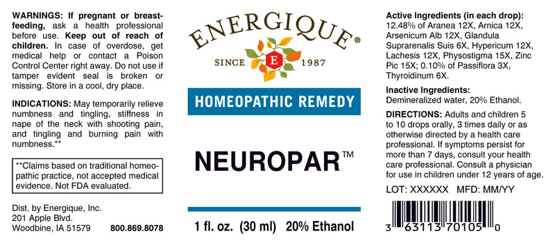 Neruopar 1 oz by Energique