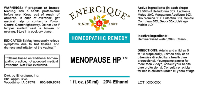 Menopause HP 1 oz by Energique