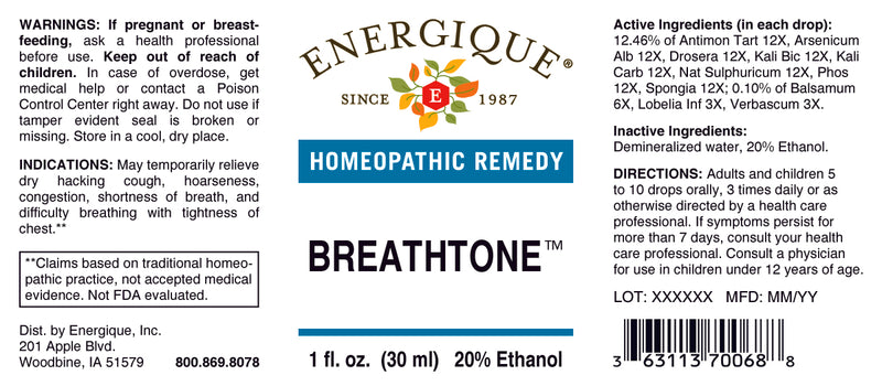 Breathtone 1oz by Energique