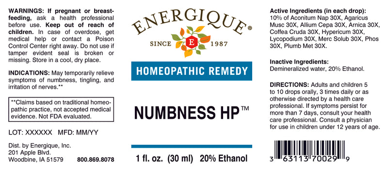 Numbness HP 1 oz by Energique