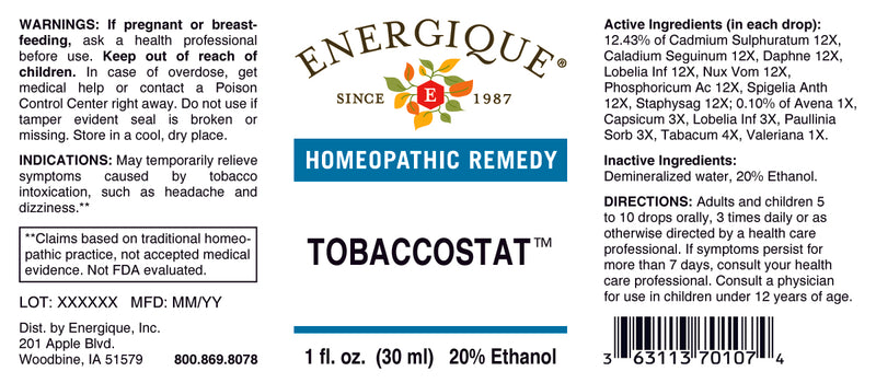 Tobaccostat 1oz by Energique