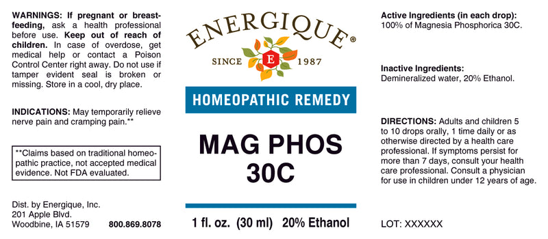 Mag Phos 30C 1 oz by Energique