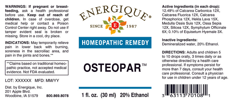 Osteopar 1 oz by Energique