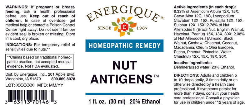 Nut Antigens 1 oz by Energique