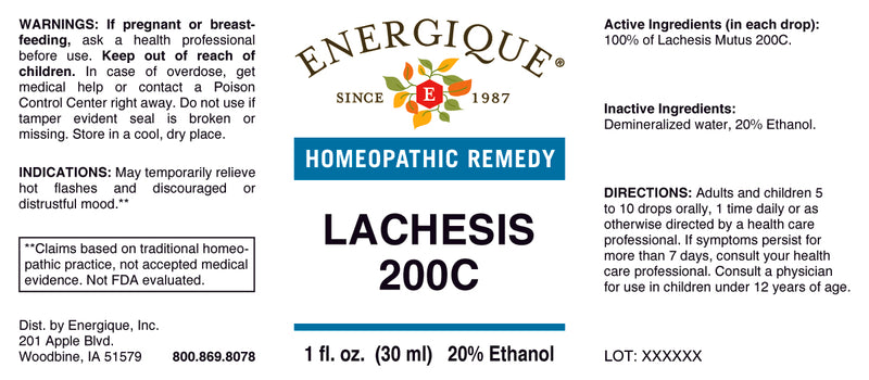 Lachesis 200C  1 oz by Energique