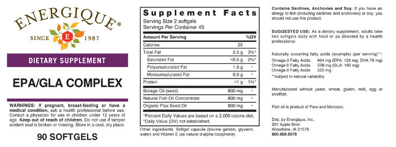 EPA/GLA Complex 90ct by Energique