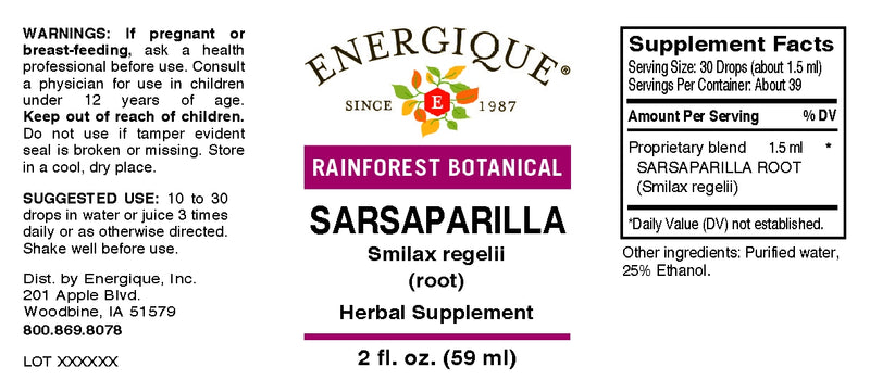 Sarsaparilla 2 oz by Energique