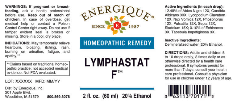 Lymphastat F 2 oz by Energique