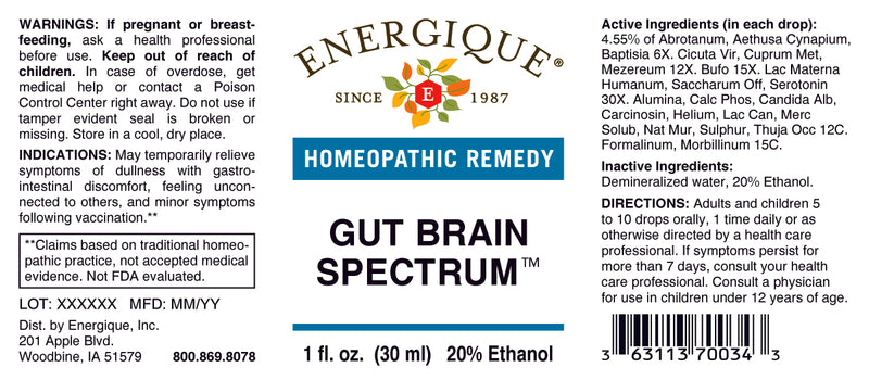 Gut Brain Spectrum 1 oz by Energique