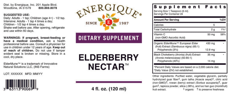 Elder- Berry Nectar 4 oz by Energique