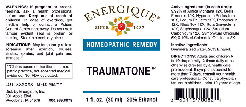 Traumatone 1 oz by Energique