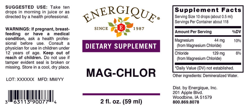 Mag Chlor 2oz by Energique