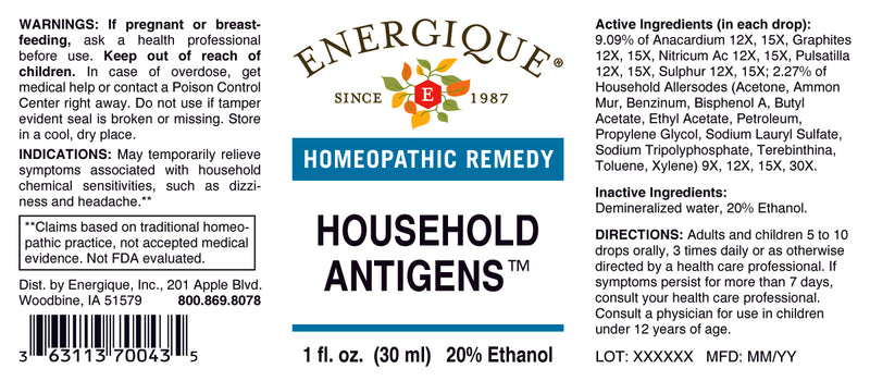 Household Antigens 1 oz by Energique