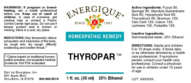 Thyropar 1 oz by Energique