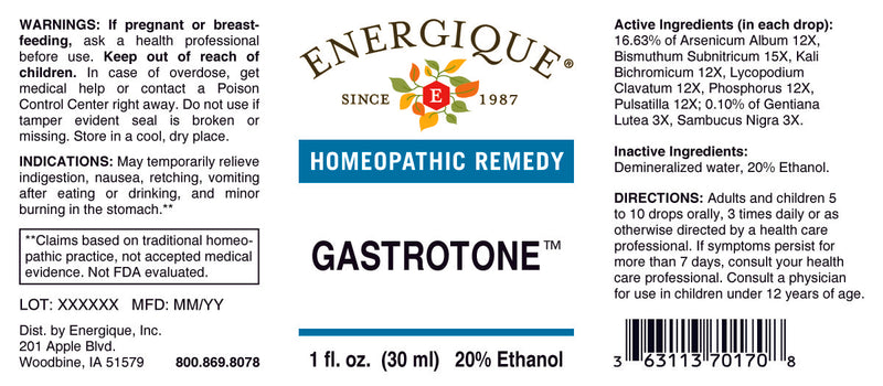 Gastrotone 1oz by Energique