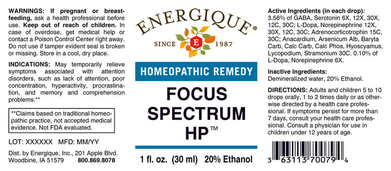 Focus Spectrum HP 1 oz by Energique
