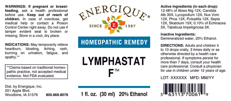Lymphastat F 1 oz by Energique