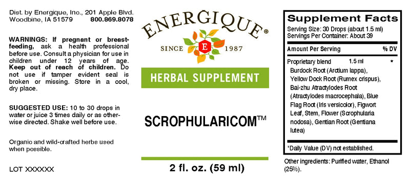 Scrophularicom 2oz by Energique